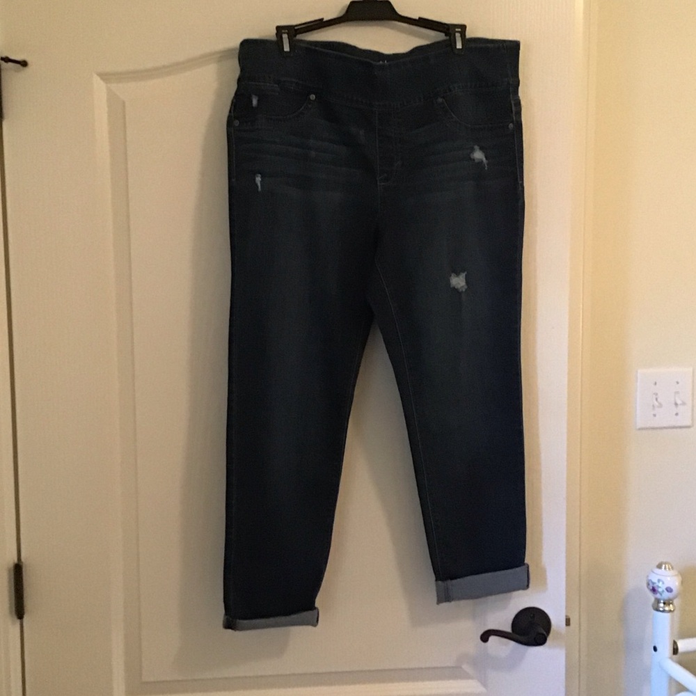 Style & Co. Women's Dark Blue Boyfriend Jeans